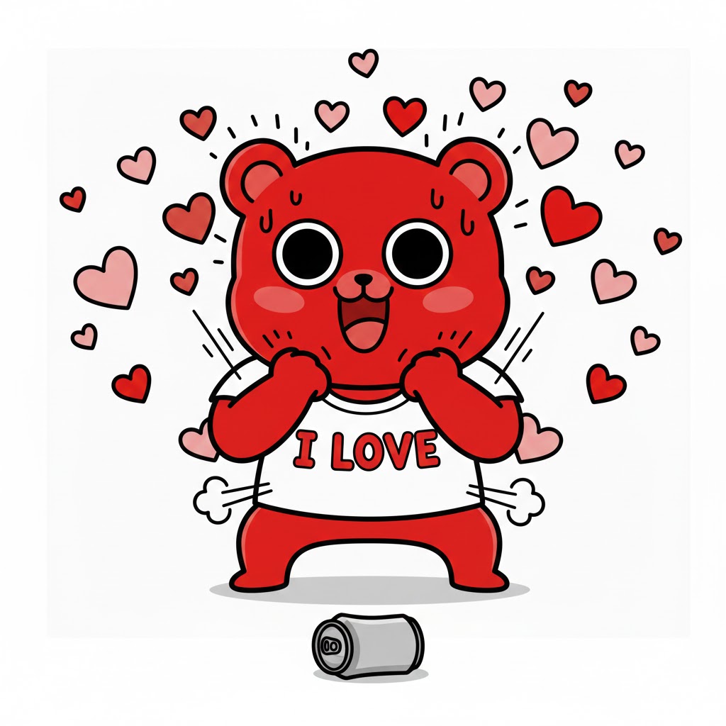 情熱のたぎりモンスターのイラスト